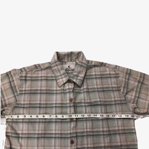 Johnny Thomas Outdoors Shirt Large Plaid Short Sleeve Button Up - Picture 6 of 8